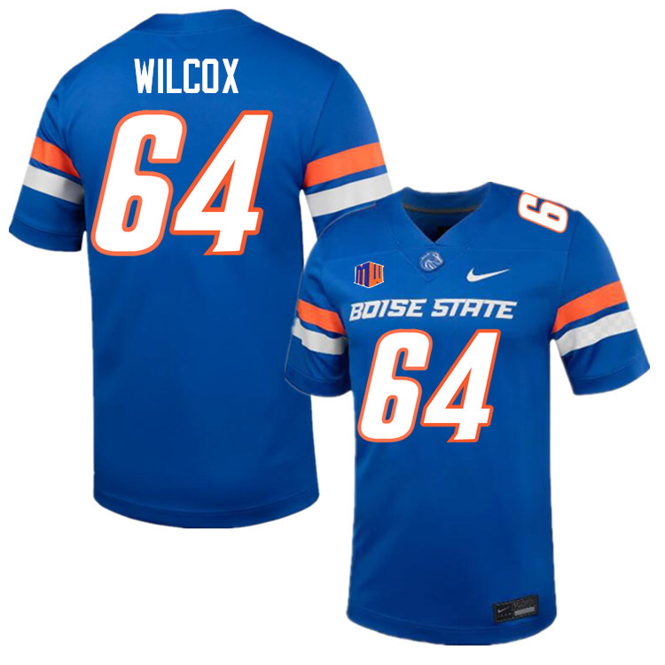 Dave Wilcox Jersey, Boise State Broncos #64 Dave Wilcox Football Jersey College Uniforms-Blue